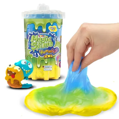 Craze - Magic Slime XXL 600 ml mix de trei culori cu figurina care absoarbe slime-ul modele asortate ARTCRZ54031