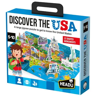 Headu - Puzzle descoperiti Statele Unite ale Americii cu 25 de monumente 3D ARTHE57946