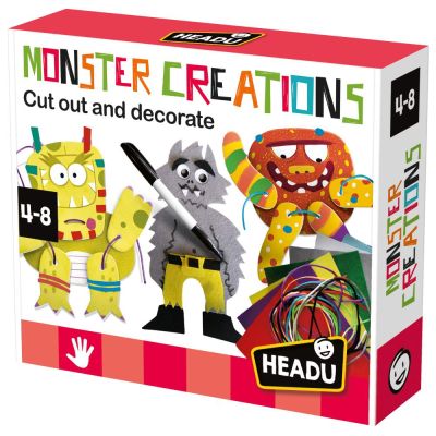 Headu - Set de creatie monstri cu diferite tehnici creative 4-8 ani ARTHE54235
