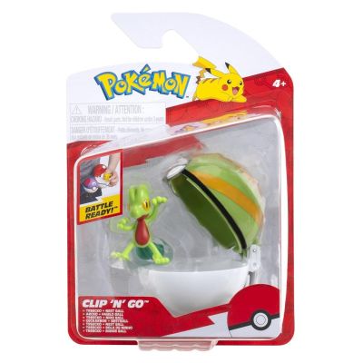 Pokemon - Set 2 figurine Clip n Go, Treecko with Nest Ball W19 BKFPKW3639