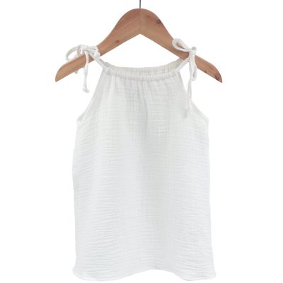 Top cu snur pentru copii, din muselina, Pearl, 12-18 luni KDETSM1218PEARL