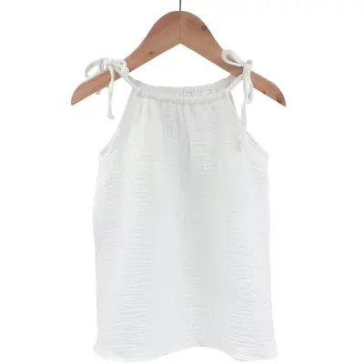 Top cu snur pentru copii, din muselina, Pearl, 6-7 ani KDETSM67PEARL