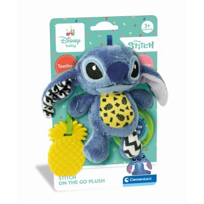 Clementoni - Jucarie senzoriala plus Disney Stitch cu zornaitoare pentru dezvoltarea simturilor ARTCL17919