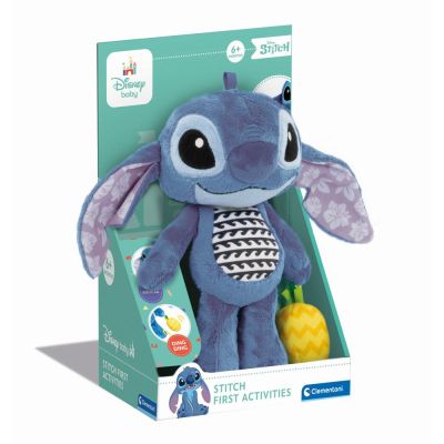 Clementoni - Plus Disney Stitch pentru dezvoltarea senzoriala ce se poate agata la carut sau patut ARTCL17918