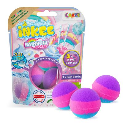 Craze - Bile de baie Inkee 3 buc curcubeu parfumat ARTCRZ60698
