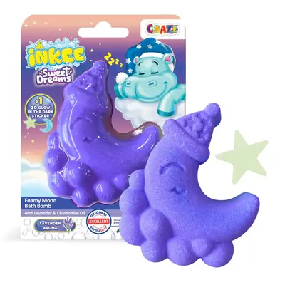 Craze - Bomba de baie spumoasa Inkee in forma de luna culori si arome asortate ARTCRZ45831