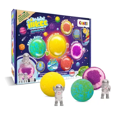 Craze - Set 5 bile de baie Inkee Sistemul Solar si 3 surprize ARTCRZ37645