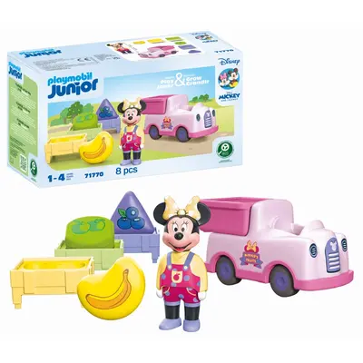 Playmobil - Junior Disney Camionul de sortat fructe al lui Minnie ARTPM71770