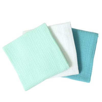 Set 3 scutece de muselina "Minty Pearl", 75x75 cm KDES3SMMINTYPRL