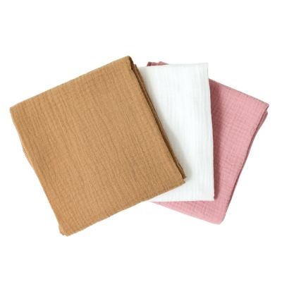 Set 3 scutece de muselina "Pearl Biscuit", 75x75 cm KDES3SMPEARLBSC