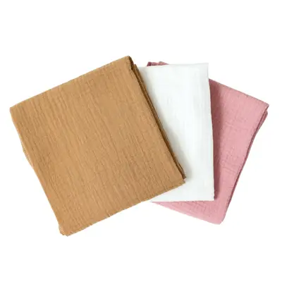 Set 3 scutece de muselina "Pearl Biscuit", 75x75 cm KDES3SMPEARLBSC