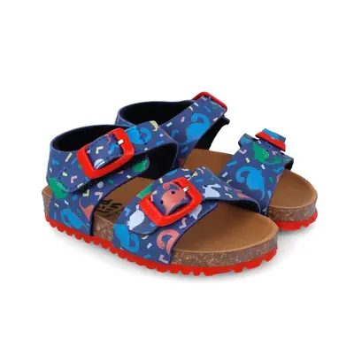 Sandale pentru copii cu dinozauri Garvalin, 252472, albastru (Marime: 30) JEM252472-A-30