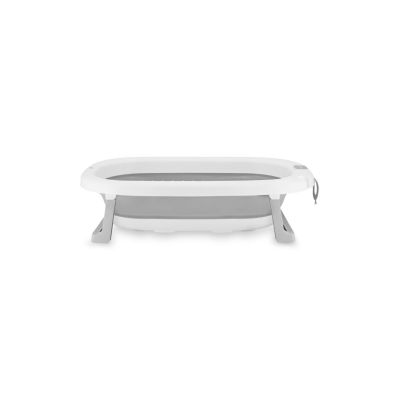Cadita pliabila cu dop de scurgere, 0 Luni+,  Momi Nata – Grey KRTAKCE00052