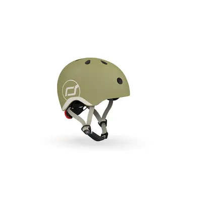 Casca De Protectie Pentru Copii, Sistem De Reglare Magnetic Cu Led, Xxs-s, 45-51 Cm, 1 An+, Olive, Scoot  Ride Pjb007