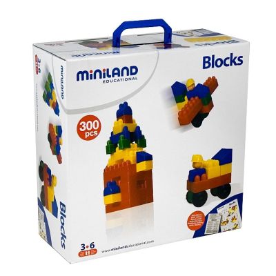 Joc de constructii caramizi miniland 300 buc - okeml32315