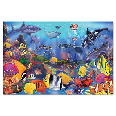 Puzzle de podea viata subacvatica melissa and doug - okemd0427