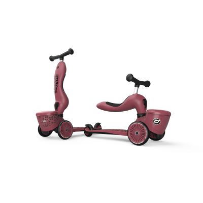 Trotineta Copii Cu Sezut, Suport Jucarie, Transformabila 2in1, Highwaykick 1 Lifestyle Wildcat, 1-5 Ani, Pana La 50 Kg, Scoot  Ride Pjb00075