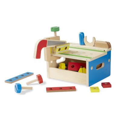 Banc de lucru de jucarie cu fierastrau si ciocan - okemd9386