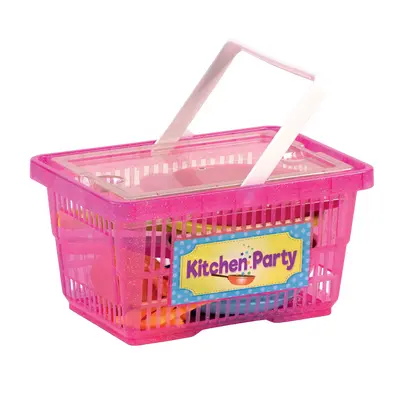 Cos de cumpararturi de jucarie cu accesorii pentru joaca de-a bucataria incluse - okeagi2101-0001