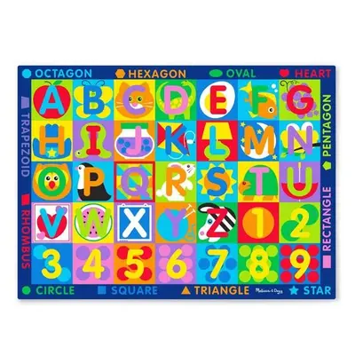 Covor de joaca litere si forme geometrice - melissa & doug - okemd5193