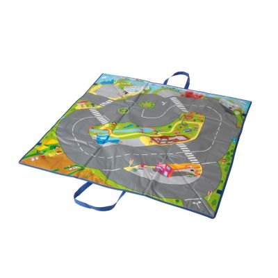 Covoras de joaca si cutie pentru jucarii trafic - okeml97096