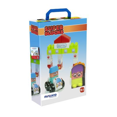 Joc constructii tematic spital - miniland - okeml32351