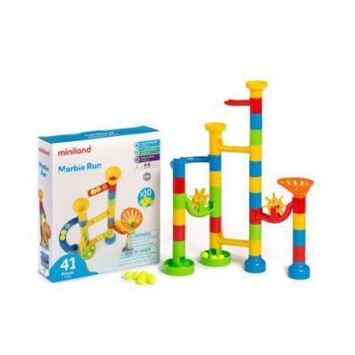 Joc rollercoaster de construit cu 41 piese - okeml94117