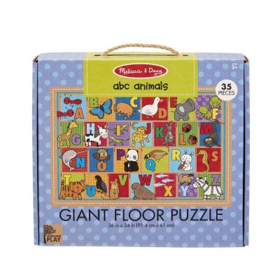 Primul meu puzzle de podea eco alfabetul animalelor - melissa and doug - okemd31373