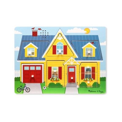 Puzzle cu sunete casa mea  melissa and doug - okemd0734