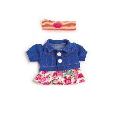 Set imbracaminte jacheta blugi si fustita pentru papusi 21 cm - okeml31680