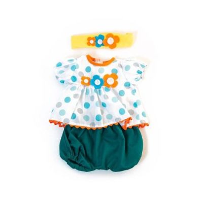 Set imbracaminte vreme calda pentru papusa fetita 38 cm dots - okeml31562