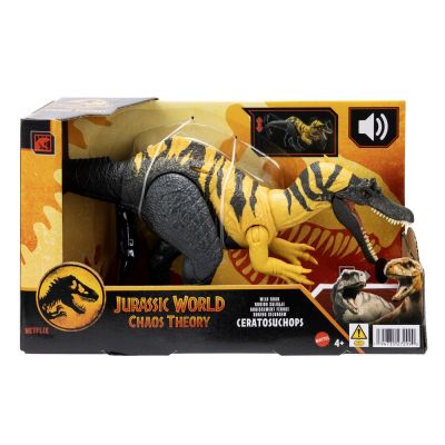 JURASSIC WORLD CHAOS THEORY WILD ROAR DINOZAUR CERATOSUCHOPS VIVMTHLP14_JCL66
