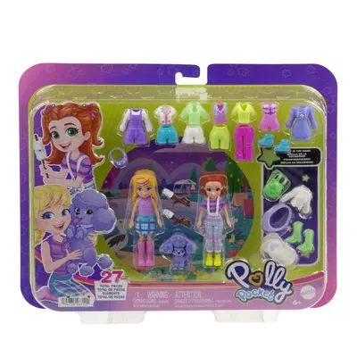 POLLY POCKET SET 2 PAPUSI SI ACCESORII 27 PIESE VIVMTHNF51_JCB23