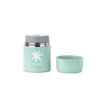 Termos mancare solida bebelusi, Jane, Din otel inoxidabil, 550 ml, Fara BPA, Cu gentuta din izopren, Mint BYN8420421071922