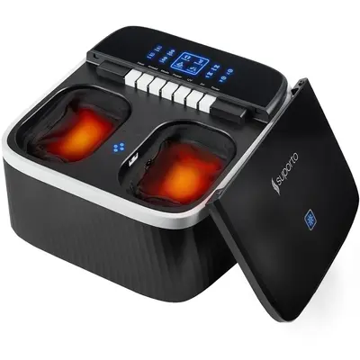 Aparat Masaj Picioare si Talpi Suporto pentru Relaxare, Functii de Reflexoterapie, Role Masat si Incalzit Talpa, Perne Compresie, Sterilizare UV, SPTAMP2N