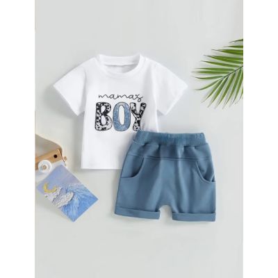 Costumas de vara pentru baietei - mama's boy mbtu122-r2