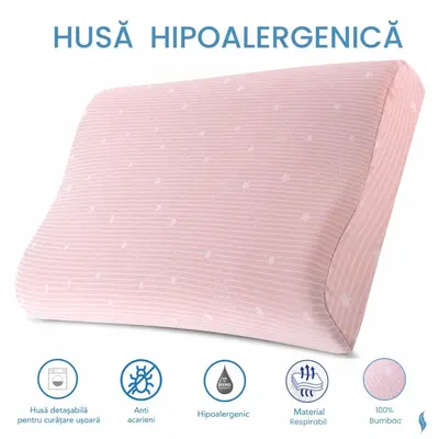 HUSA de schimb / Fata de perna - pentru Perna Copii Toddler - Roz - Bumbac 100% SPTHPCOR00