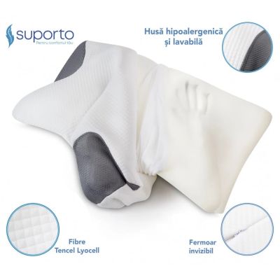 HUSA de schimb / Fata de perna - pentru Perna ortopedica Cervicala cu Extensii SPTHPDBA000