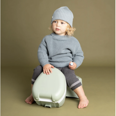 Olita portabila cu capac si maner My Carry Potty, Roz pal