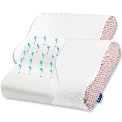 Set 2X perne ortopedice Suporto®️ spuma cu memorie 55 x 35 x 11 cm cu perforatii SPTSET2PDP000