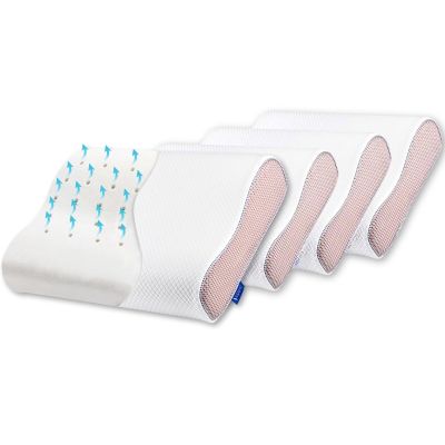 Set 4X perne ortopedice Suporto®️ spuma cu memorie 55 x 35 x 11 cm cu perforatii SPTSET4PDP000