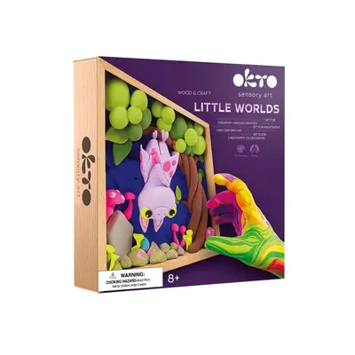 Set creatie Wood &amp; Craft - Little Worlds, 21*21cm - Bat KRTOK20033