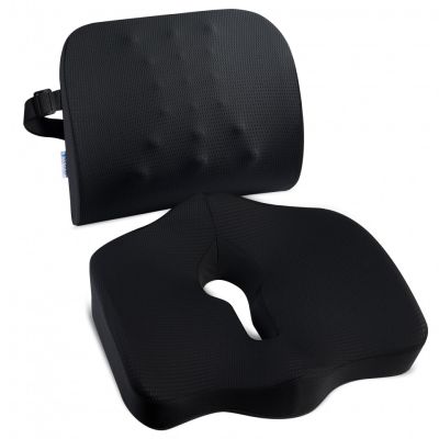 Set perna sezut si perna lombara, Suporto®️ culoare negru SPTSETPSE4L4N