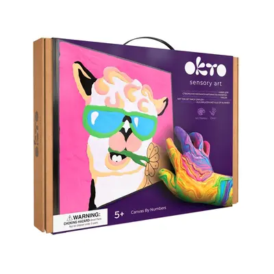 Set pictura cu argila usoara, 29*29 cm - Lama KRTOK20030