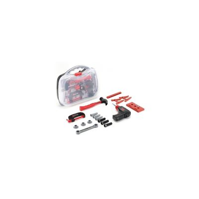 Trusa de scule copii, Tegole, Pentru atelier, In cutie, Cu bormasina, 3 ani+, Multicolor BYNT106C