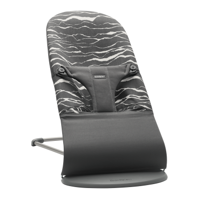 BabyBjorn - Balansoar Bliss Anthracite/Landscape Bumbac - Editie Limitata BSAFE006027A