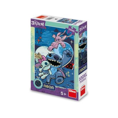 Puzzle neon xl - stitch (100 piese)