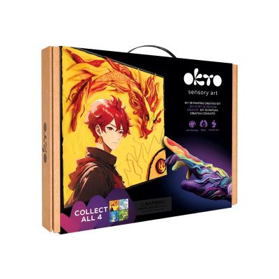 Set pictura 3D cu argila usoara, 30*40cm - Manga - Fire KRTOK20039
