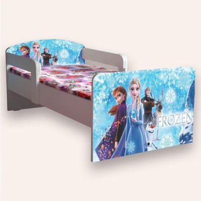 Pat Pentru Fete Frozen Together Mare 2-12 Ani Cu Manere Varianta fara Saltea Cmg48226858205524
