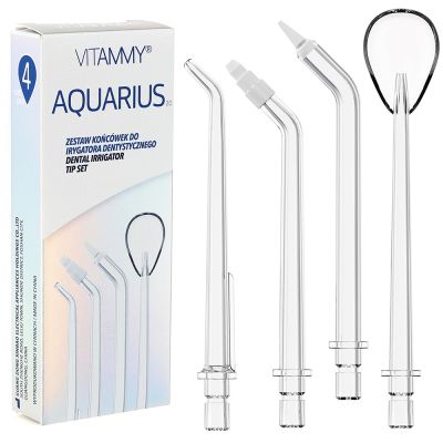 Set 4 rezerve duze profesionale Vitammy Aquarius, pentru irigatorul bucal Vitammy Aquarius,... BITduzeaquarius